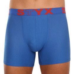 Moške boksarice Styx dolge športna guma modre (U967)