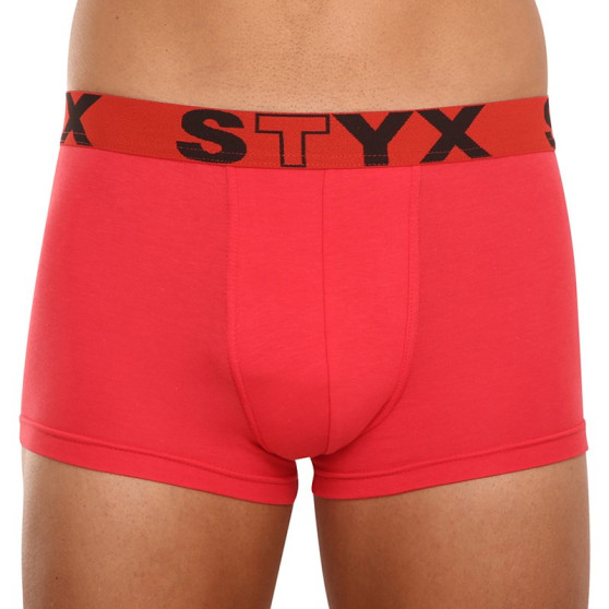 Moške boksarice Styx športna guma rdeče (G1064)