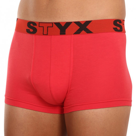 Moške boksarice Styx športna guma rdeče (G1064)