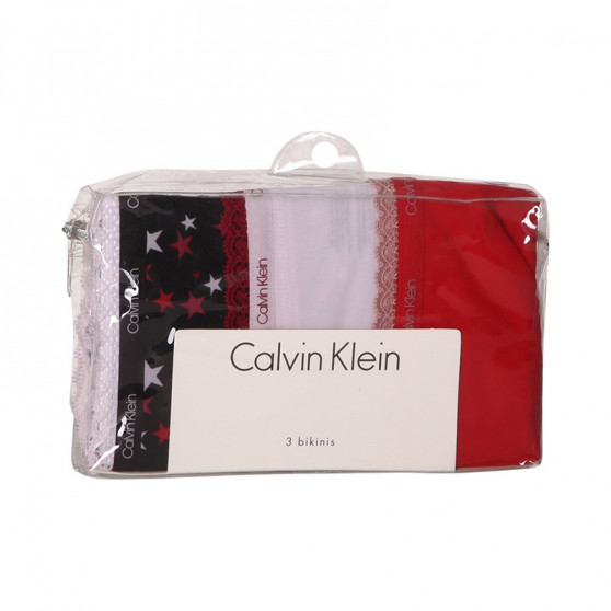 3PACK ženske hlačke Calvin Klein večbarvne (QD3804E-W4Z)