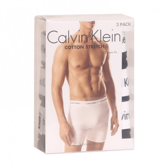 3PACK Moške boksarice Calvin Klein črne (NB1770A-001)