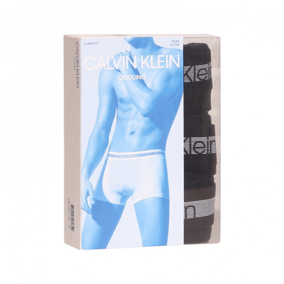 3PACK Moške boksarice Calvin Klein črne (NB1799A-001)