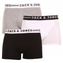 3PACK Moške boksarice Jack and Jones večbarvne (12081832 - light grey)