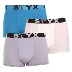 3PACK moške boksarice Styx športna guma večbarvne (G969106167)