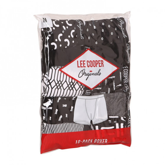 10PACK Moške boksarice Lee Cooper večbarvne (LCUBOX10P0102-1440169)