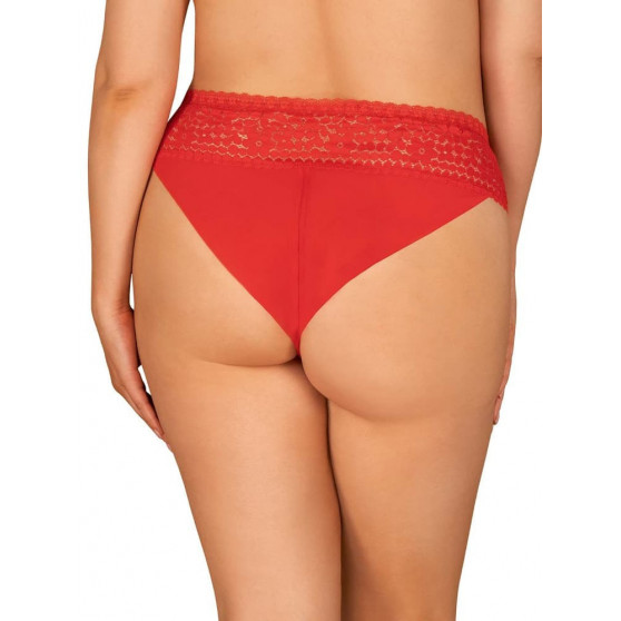Ženske hlačke Obsessive prevelike rdeča (Blossmina panties)
