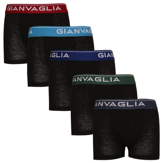 5PACK otroške boksarice Gianvaglia črne (026)