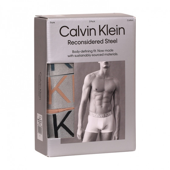 3PACK Moške boksarice Calvin Klein večbarvne (NB3130A-6VT)