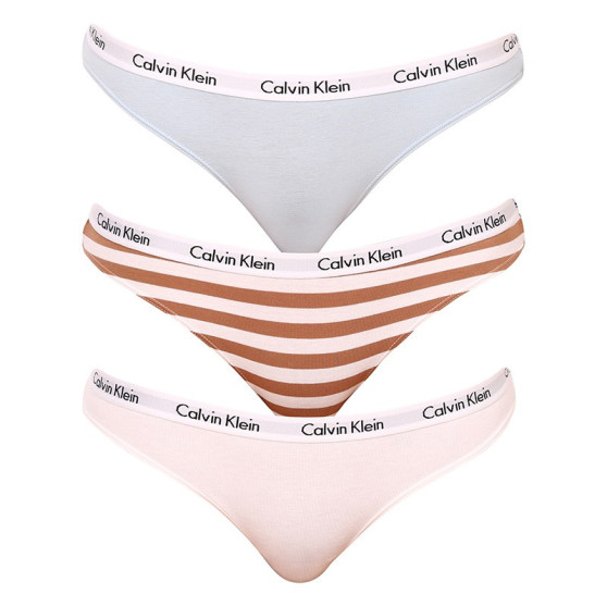 3PACK ženske hlačke Calvin Klein večbarvne (QD3588E-642)