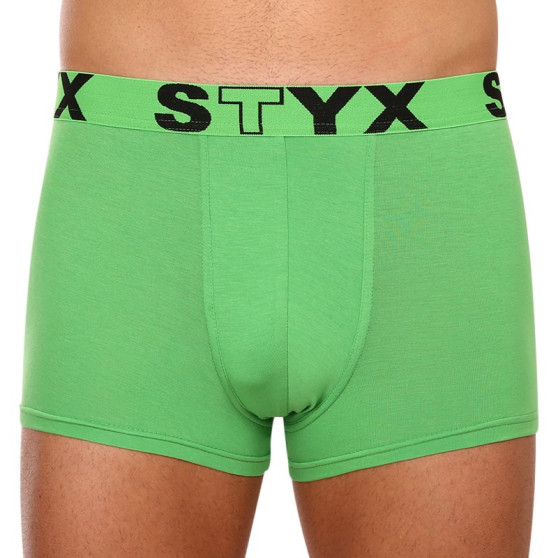 Moške boksarice Styx športna guma zelene (G1069)