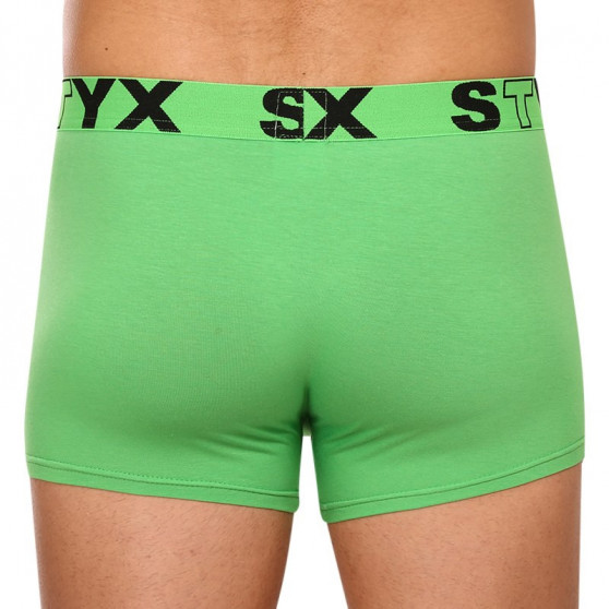 Moške boksarice Styx športna guma zelene (G1069)