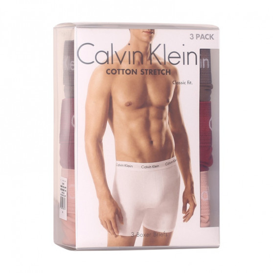 3PACK Moške boksarice Calvin Klein večbarvne (NB1770A-6FM)
