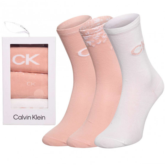 3PACK ženske nogavice Calvin Klein večbarvne (701219849 001)