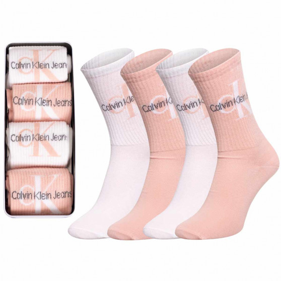 4PACK ženske nogavice Calvin Klein večbarvne (701219844 002)