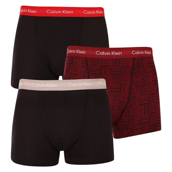 3PACK Moške boksarice Calvin Klein večbarvne (NB3056A-6G5)