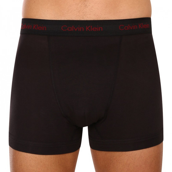 3PACK Moške boksarice Calvin Klein črne (NB3056A-6G6)