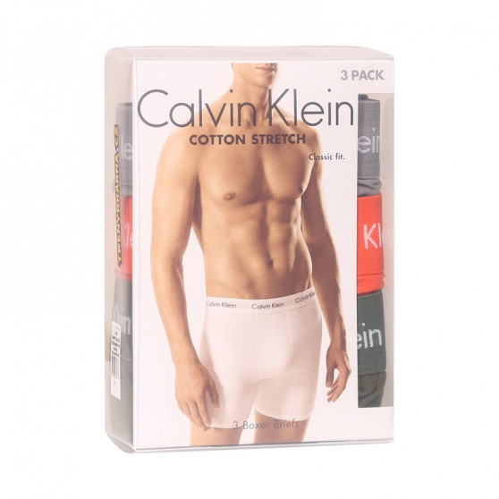 3PACK Moške boksarice Calvin Klein večbarvne (NB1770A-6GL)