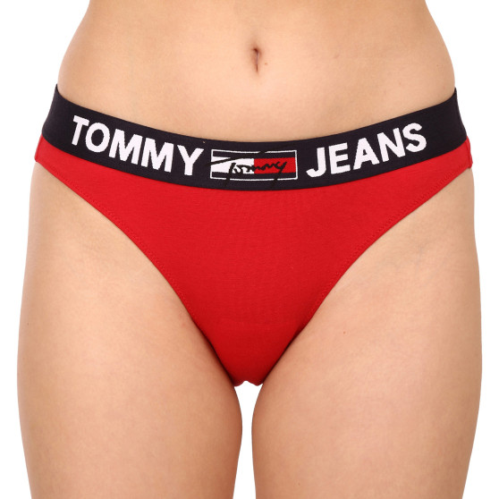 Ženske hlačke Tommy Hilfiger rdeča (UW0UW02773 XLG)