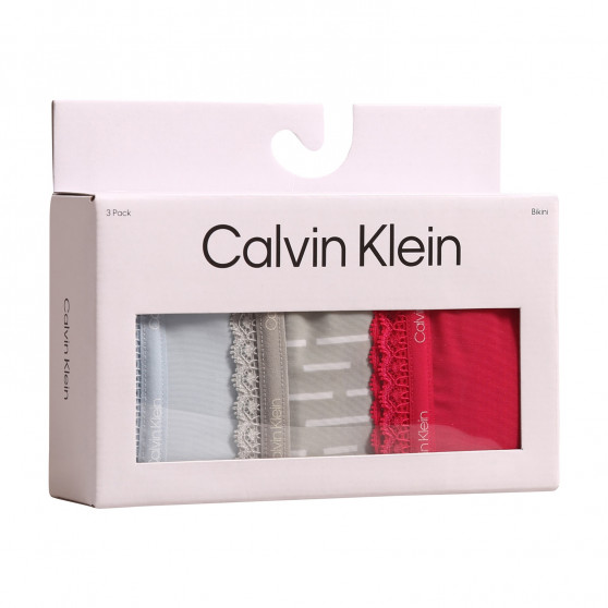3PACK ženske hlačke Calvin Klein večbarvne (QD3804E-6VW)