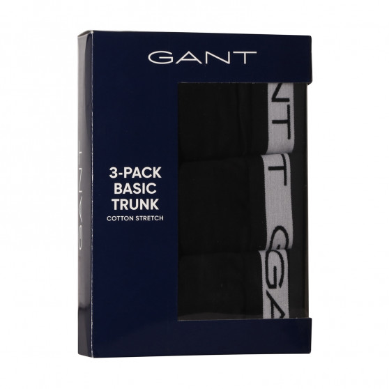3PACK Moške boksarice Gant črne (902033153-5)
