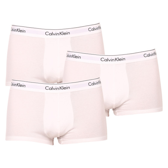 3PACK moške boksarice Calvin Klein bele (NB2380A-100)