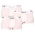 3PACK moške boksarice Calvin Klein bele (NB2380A-100)