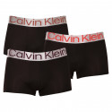3PACK Moške boksarice Calvin Klein črne (NB3074A-6J4)