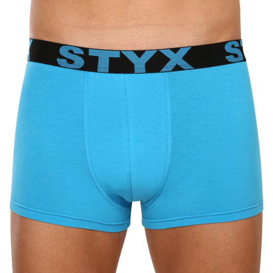 Moške boksarice Styx športna guma svetlo modre (G1169)