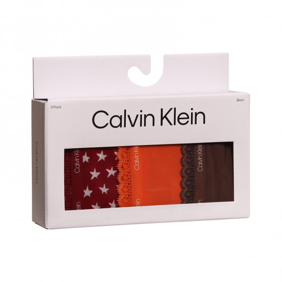3PACK ženske hlačke Calvin Klein večbarvne (QD3804E-65K)