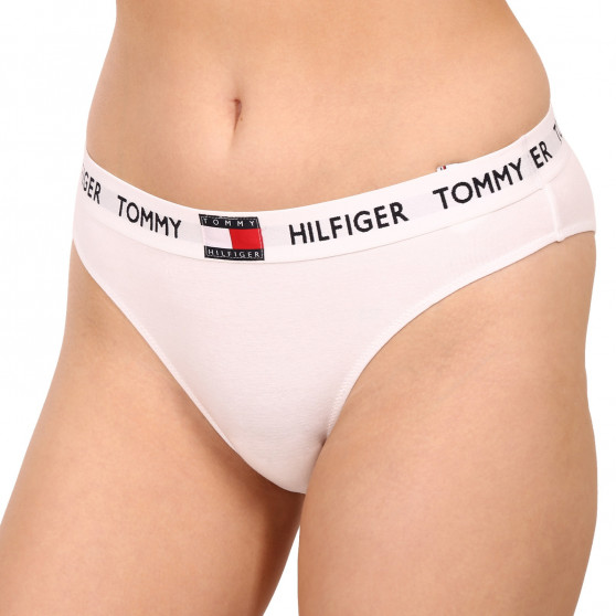 Ženske hlačke Tommy Hilfiger bele (UW0UW02193 YCD)