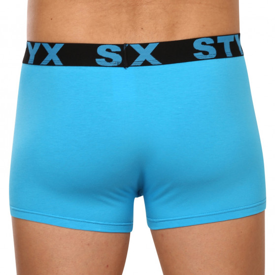 Moške boksarice Styx športna guma prevelike svetlo modre (R1169)