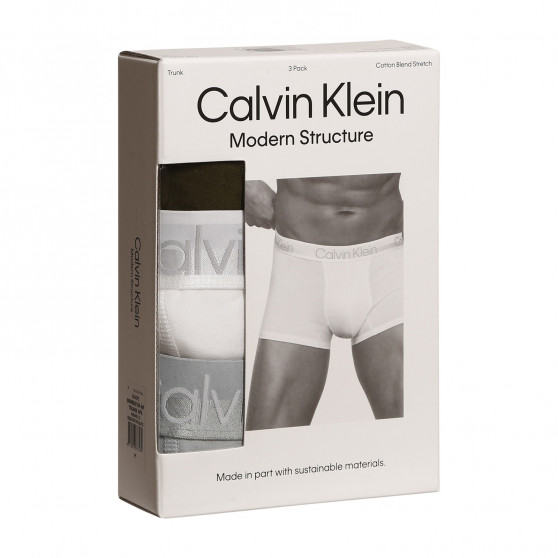 3PACK Moške boksarice Calvin Klein večbarvne (NB2970A-6J9)