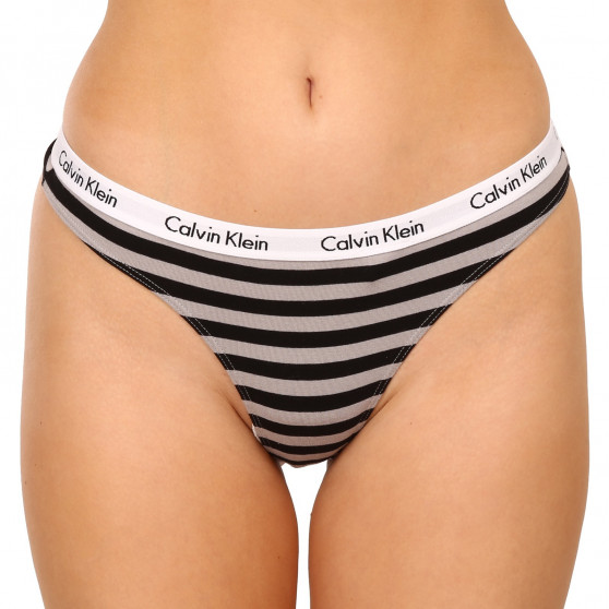3PACK ženske tangice Calvin Klein prevelike večbarvne (QD3800E-658)