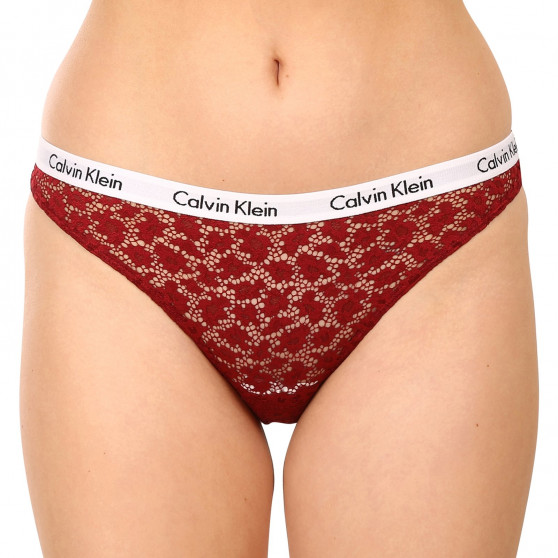 3PACK ženske brazilske hlačke Calvin Klein večbarvne (QD3925E-6VY)