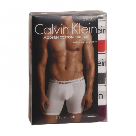 3PACK Moške boksarice Calvin Klein večbarvne (NB2381A-6ME)