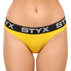Ženske hlačke Styx športna guma rumene (IK1068)