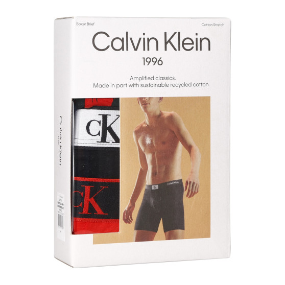 3PACK Moške boksarice Calvin Klein večbarvne (NB3529A-DRM)