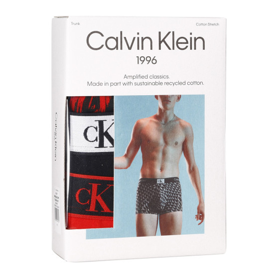 3PACK Moške boksarice Calvin Klein večbarvne (NB3528A-DRM)