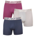 3PACK Moške boksarice Calvin Klein večbarvne (NB3131A-C7Y)
