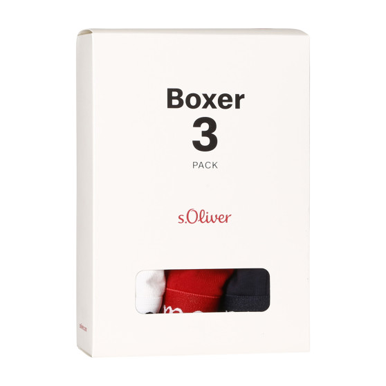 3PACK Moške boksarice S.Oliver večbarvne (JH-34B-51136323)