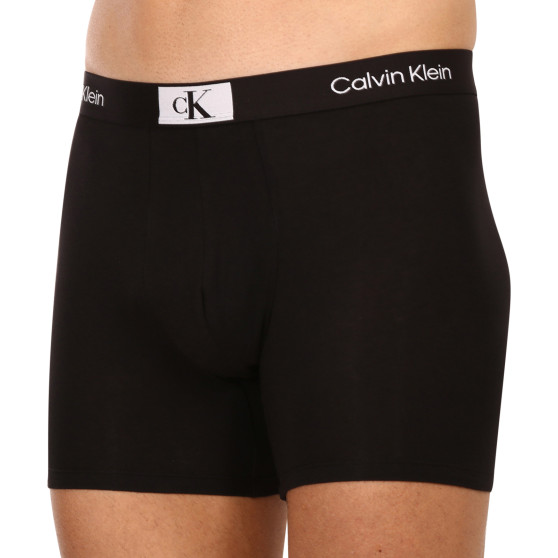 3PACK Moške boksarice Calvin Klein črne (NB3529A-UB1)