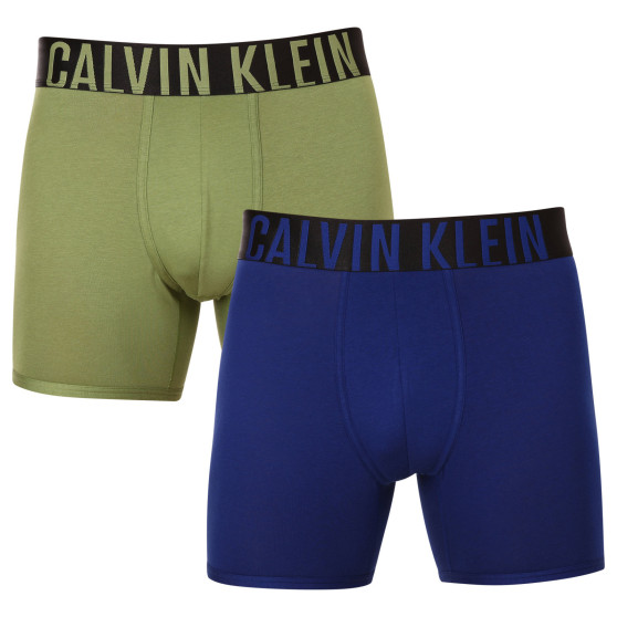 2PACK Moške boksarice Calvin Klein večbarvne (NB2603A-C2G)