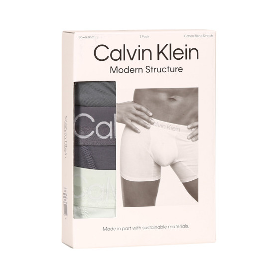 3PACK Moške boksarice Calvin Klein večbarvne (NB2971A-CBB)