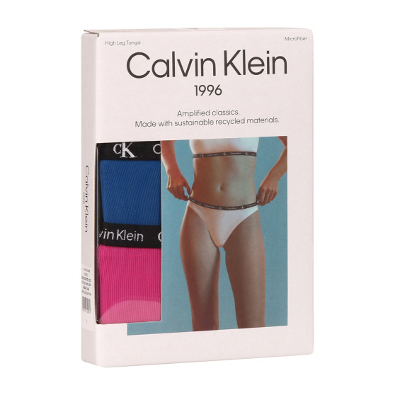 2PACK ženske brazilske hlačke Calvin Klein večbarvne (QD5037E-C0Z)