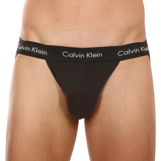 2PACK moške jockstrapi Calvin Klein črne (NB1354A-CFW)
