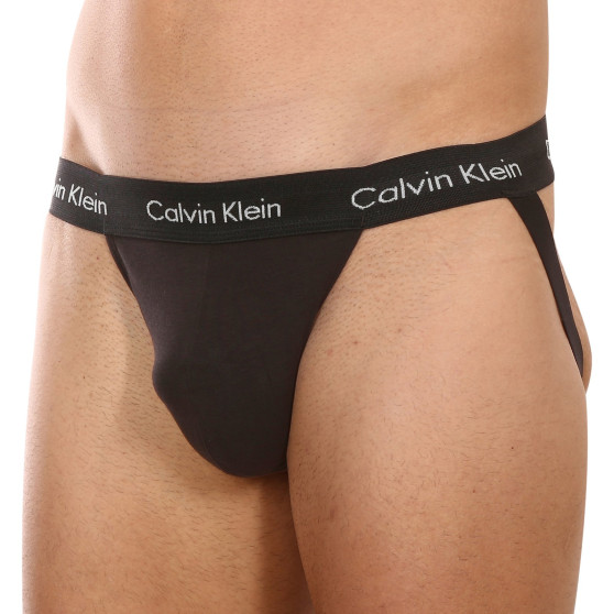 2PACK moške jockstrapi Calvin Klein črne (NB1354A-CFW)