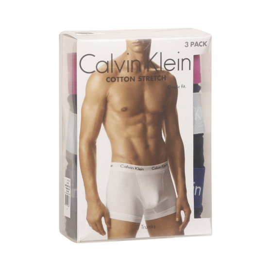 3PACK Moške boksarice Calvin Klein črne (U2662G-CAQ)