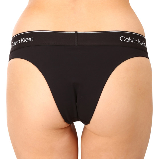 Ženske brazilske hlačke Calvin Klein črne (QF7114E-UB1)