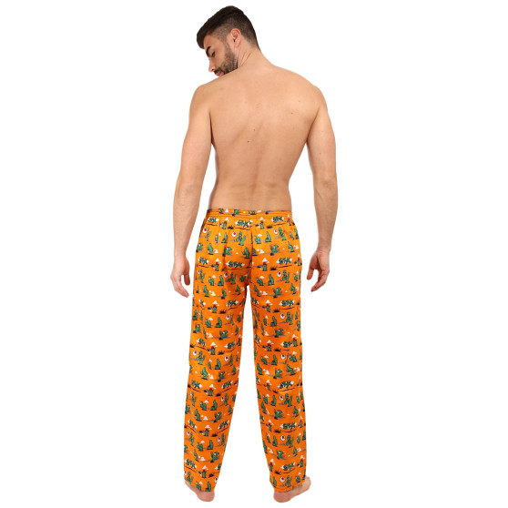 Moške hlače za spanje Styx kaktusi (DKP1351)