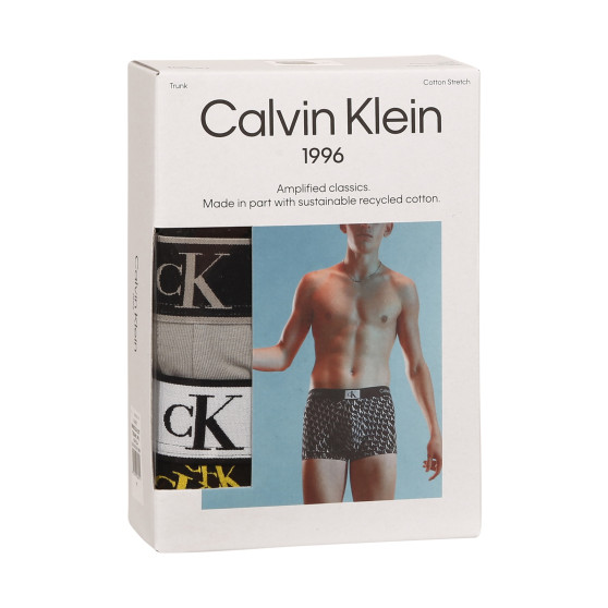 3PACK Moške boksarice Calvin Klein večbarvne (NB3528A-DXT)